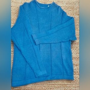 Forenza  Oversized Blue Pullover Sweater